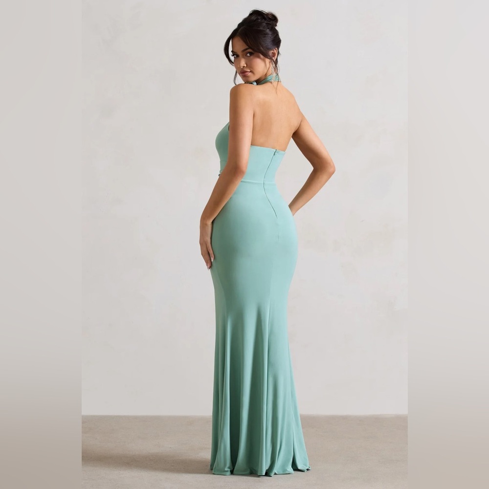 Club L London Mint Backless Dress - Picture 3 of 5